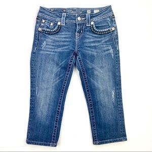 ALL JEANS DISCOUNTED!- MISS ME Womens Easy Crop Jeans